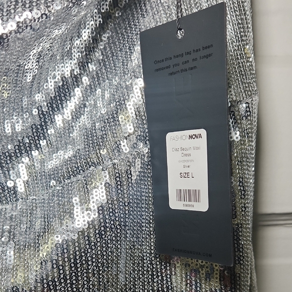 Fashion Nova Metallic Strapless Dress - Picture 7 of 7